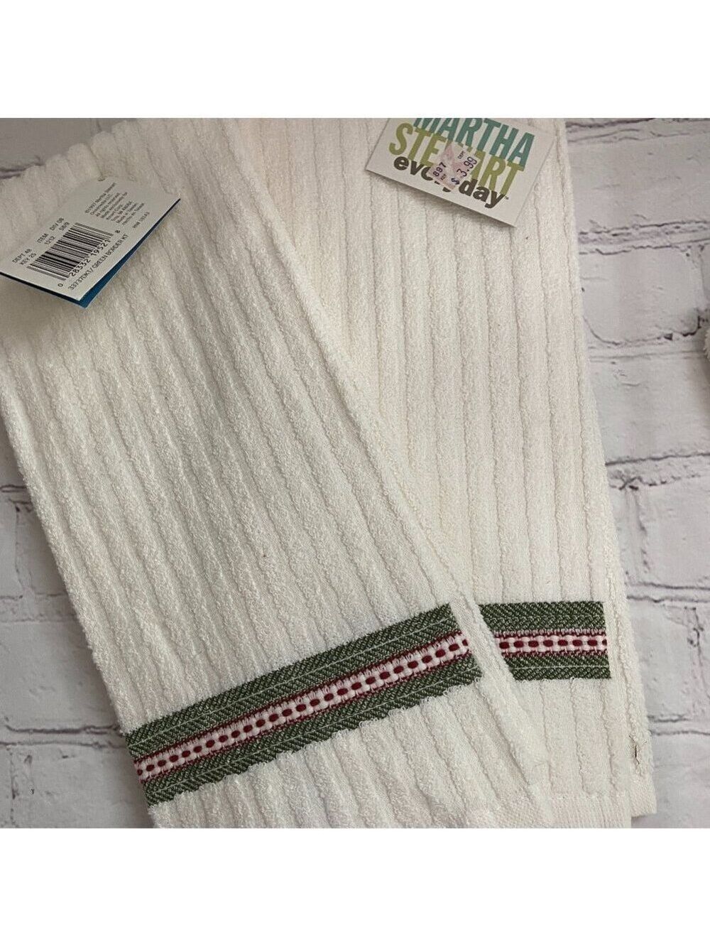 Martha Stewart ✨ Set of 2 Waffle Kitchen Towels NWT